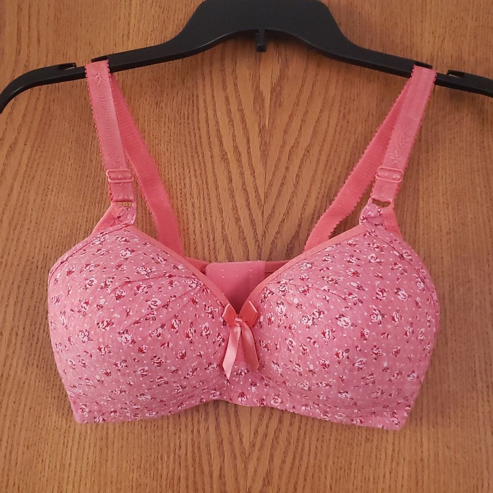 Brand New Floral Padded Bra - Choose Pink, Gray or Purple - Sz 2X